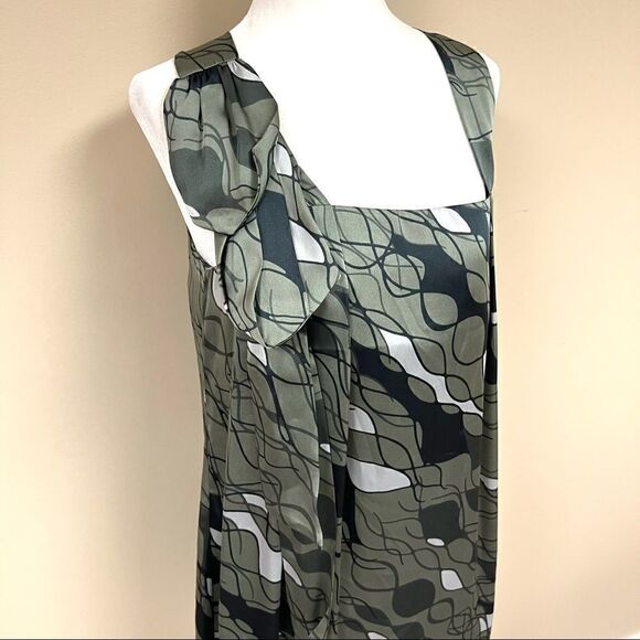 Benetton Art Deco sleeveless shift dress. Size XS - Picture 2 of 9